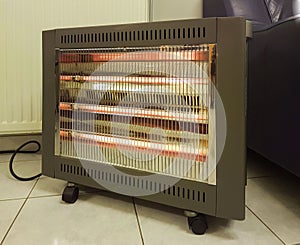 Heater electric on the cold floor winter device