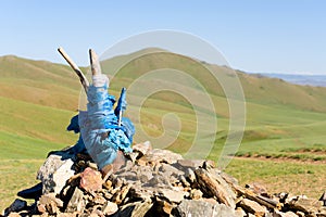 Heathen praying mound photo