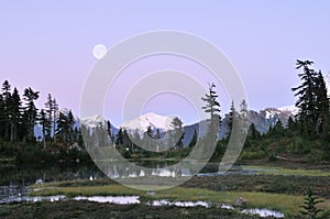 Heather Meadows Moonrise