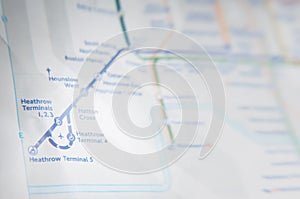 Heathrow subway map