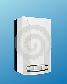 Heating boiler vector