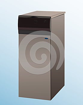 Heating boiler vector