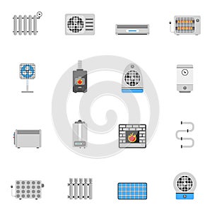 Heating and cooling flat