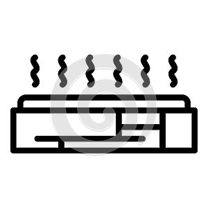 Heating device icon outline vector. Electric radiator