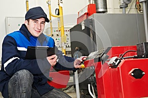 Heating engineer repairman