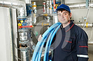 Heating engineer repairman photo