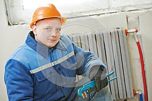 Heating engineer repairman