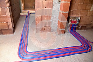 Heating floor instalation