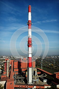 Heating plant, chimney 150m