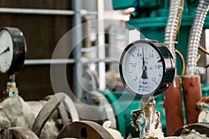 Heating plant manometer