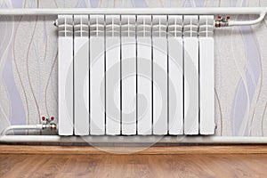 Heating radiator in room