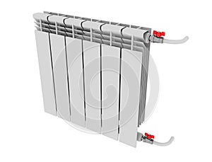 Heating radiator with thermostat isolated