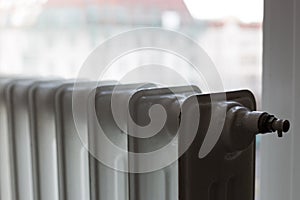 Heating radiator under window