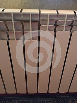 Heating radiators. Bimetal heating radiators. Heating season. Replacing the radiator with a new one.