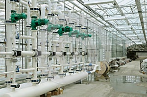 Heating system department of glasshouse