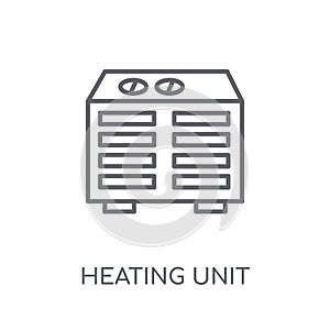 Heating Unit linear icon. Modern outline Heating Unit logo conce