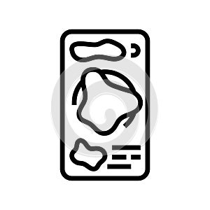 heatmap ux ui design line icon vector illustration