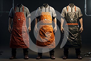 Heatresistant aprons for workers in environments w