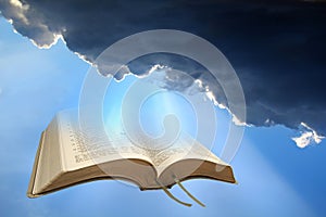 Heavenly bible spiritual light