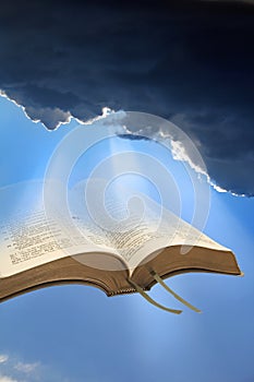 Heavenly bible spiritual light