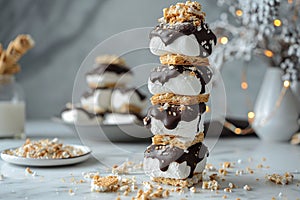 Heavenly Bliss: Chocolate-Dipped Marshmallows