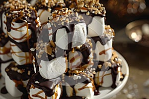 Heavenly Bliss: Chocolate-Dipped Marshmallows