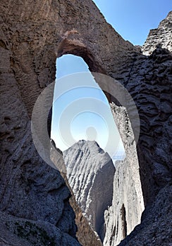 The Heavenly Gate or The ShiptonÂ´s Arch in the west-northwest of Kashgar in Xinjiang Uighur Autonomous Region of China