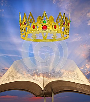 Heavenly kingdom bible crown photo