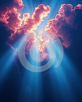 Divine Light Through the Clouds