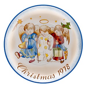 Heavenly Trio 1978 Christmas Plate