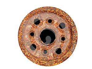 Heavily Corroded Wheel