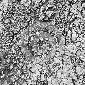 Heavily eroded stone texture photo