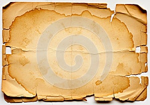 A heavily weathered and aged paper