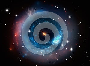 Heavy black hole. Front view