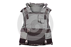 Heavy bulletproof vest isolated photo
