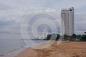 Heavy Clouds on a Beach