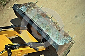 Heavy construction vehicles photograph