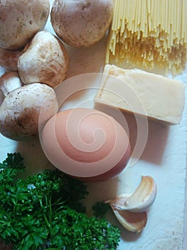 Heavy creamy pasta engredients