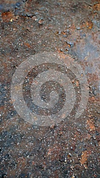 Heavy damaged piece of metal, texture background