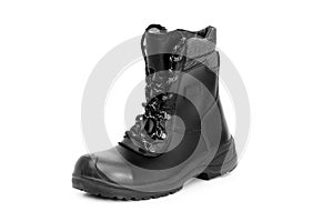 Heavy duty boots isolated