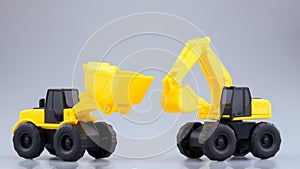 Heavy duty construction backhoe and Tractor toy