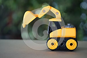 Heavy duty construction plastic backhoe toy