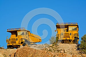 Heavy duty dump trucks