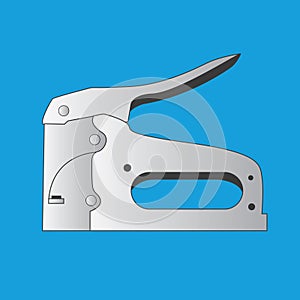 heavy duty stapler. Vector illustration decorative design