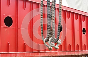 Heavy duty steel wire rope sling