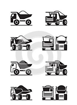 Heavy duty truck in different perspective