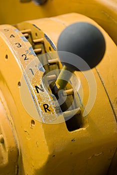 Heavy equipment gear shifter