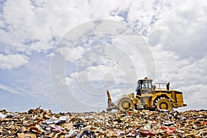 Heavy Equipment in Landfill