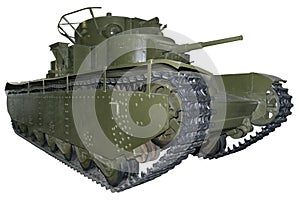 Heavy five-turret tank