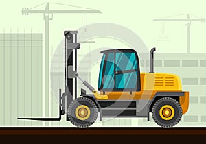 Heavy forklift industrial crane